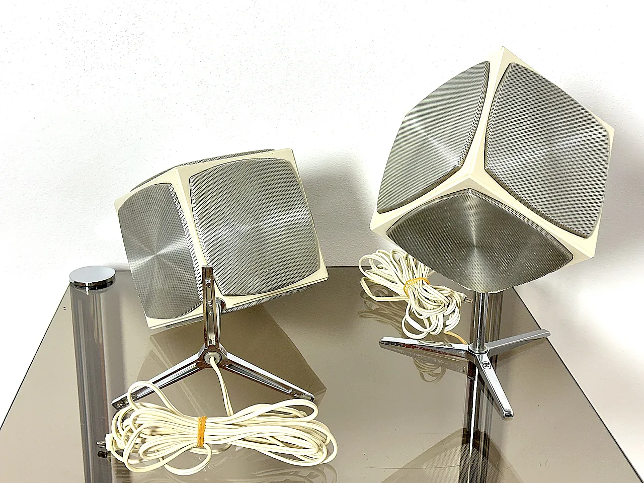 Coppia Diffusori a Cubo Grundig Audiorama 700, anni '70 5