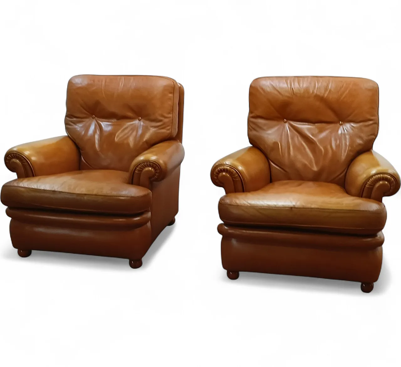 Pair of Poltrone Frau armchairs, mod. Dream, 1990s 31