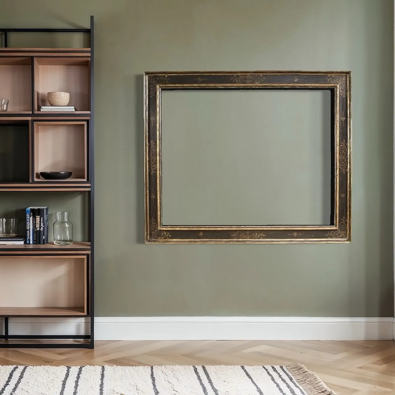 Tuscan lacquered, painted and gilded frame, 20th century 4