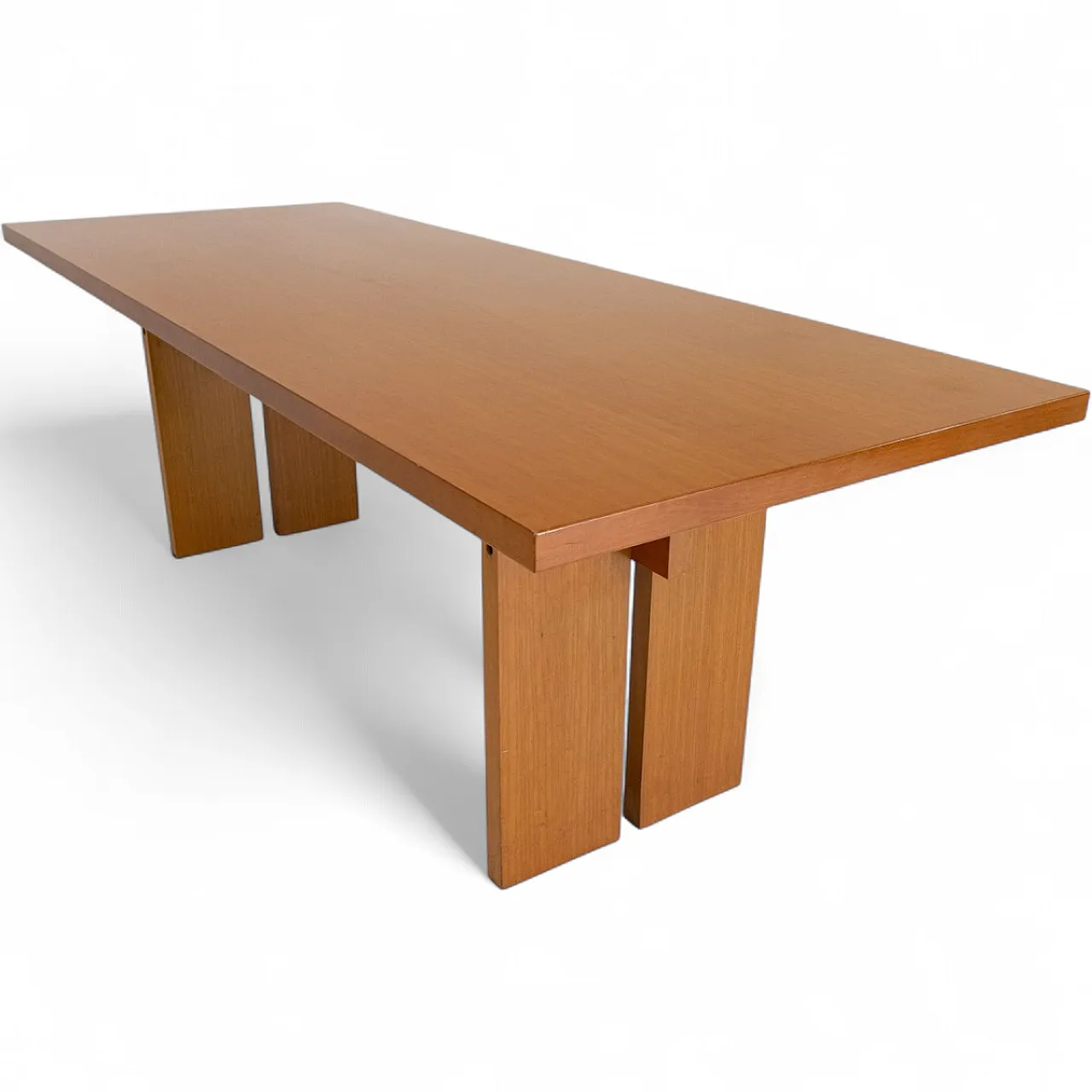 Tavolo rettangolare in legno, anni '70 11