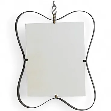 Specchio con cornice in ottone di Fontana Arte, anni '50