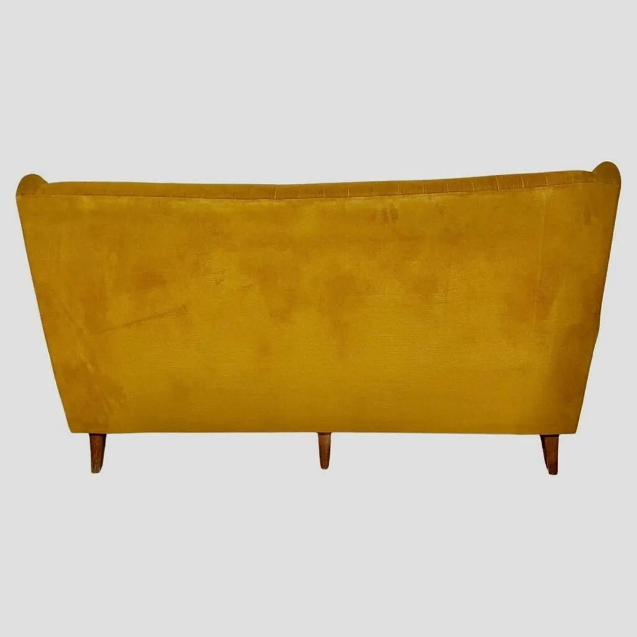 Velvet sofa Gio Ponti style, 1950s 5