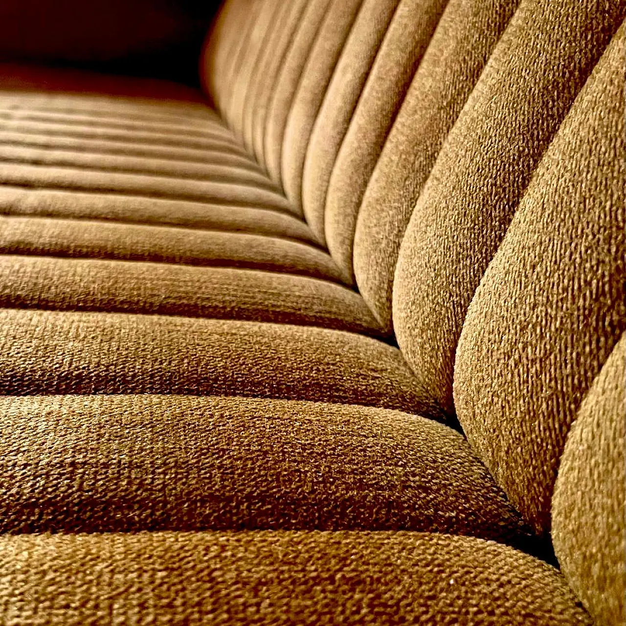 Velvet sofa Gio Ponti style, 1950s 7