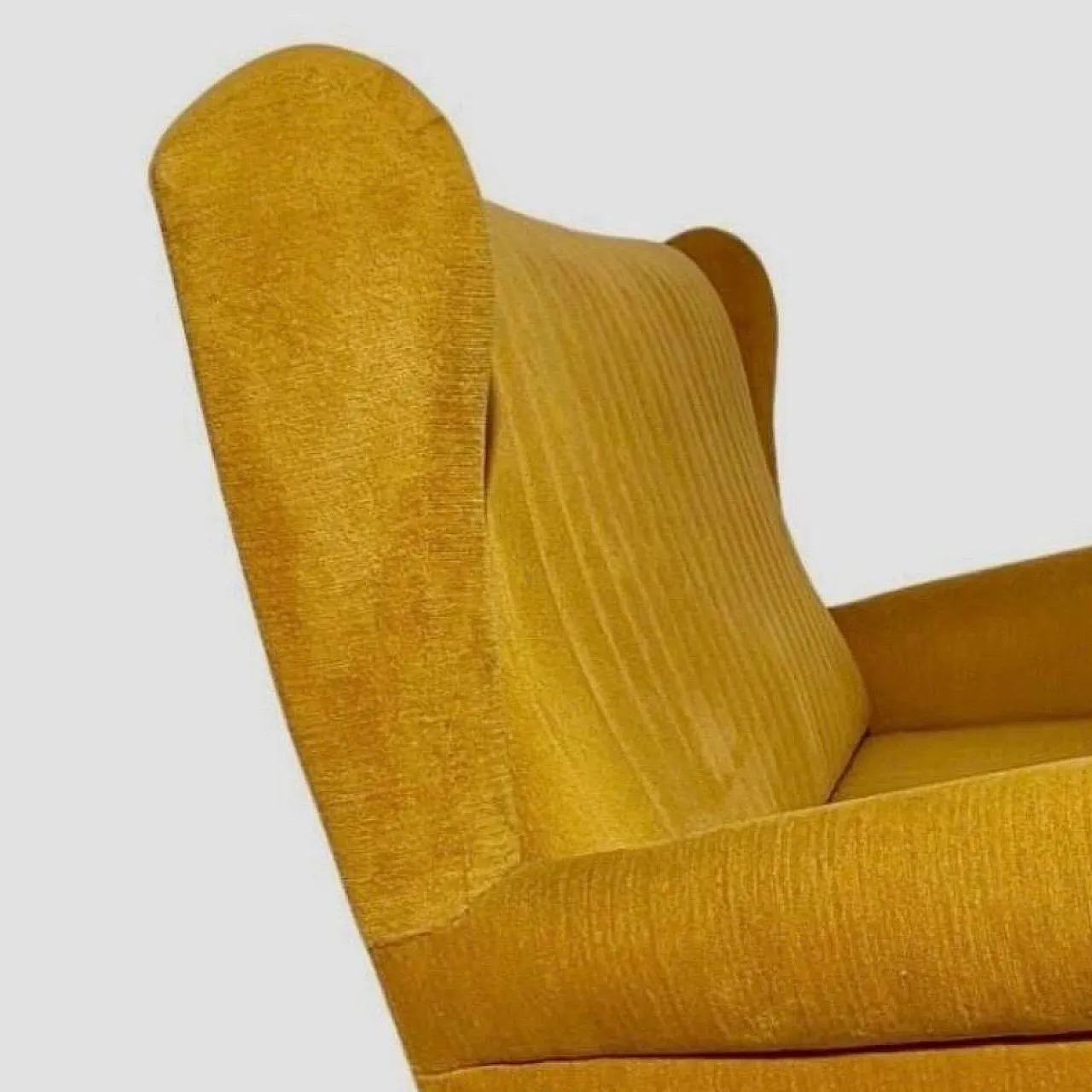 Velvet sofa Gio Ponti style, 1950s 8