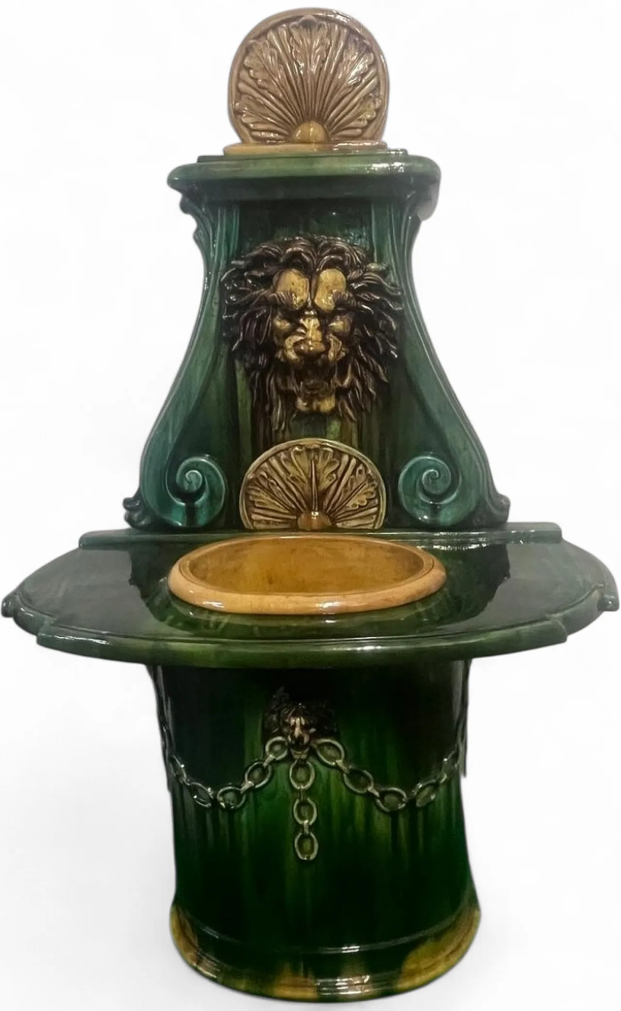 Glazed terracotta fountain from Vietri di Salerno, 1990s 12