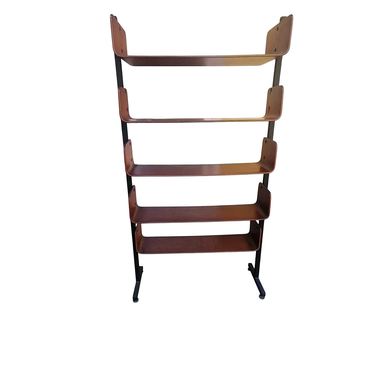 Modular selfi standing Bookshelf by Franco Campo & Carlo Graffi, 1950s 2