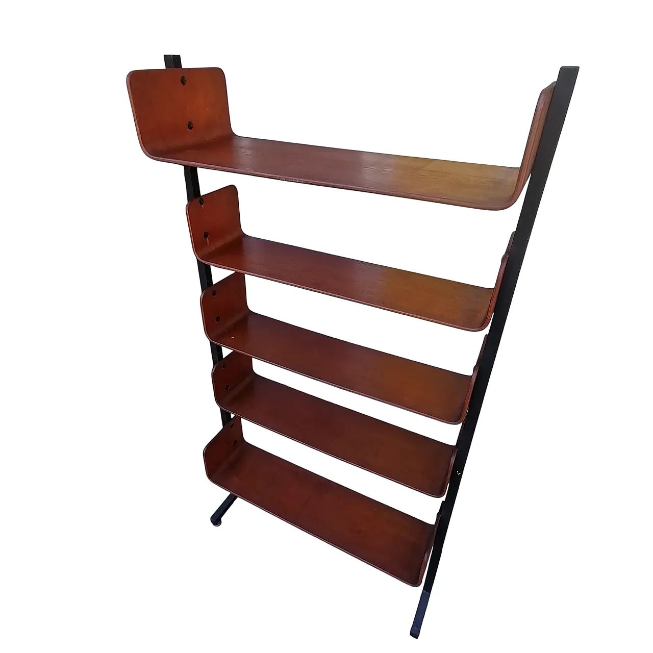 Modular selfi standing Bookshelf by Franco Campo & Carlo Graffi, 1950s 6