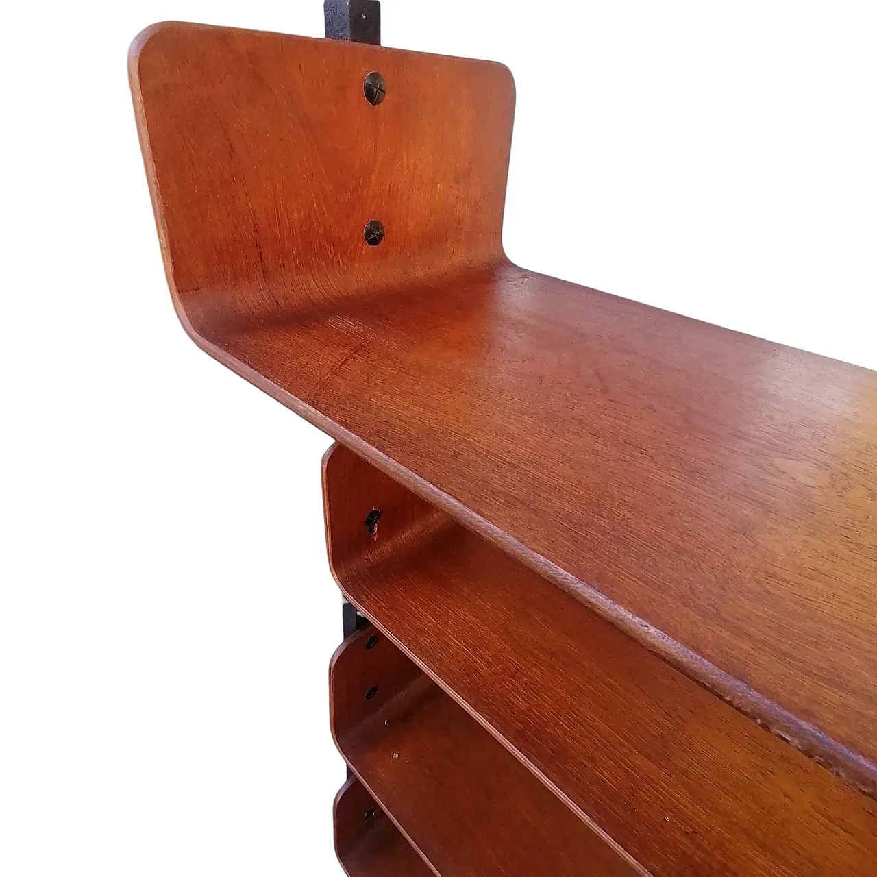 Modular selfi standing Bookshelf by Franco Campo & Carlo Graffi, 1950s 7