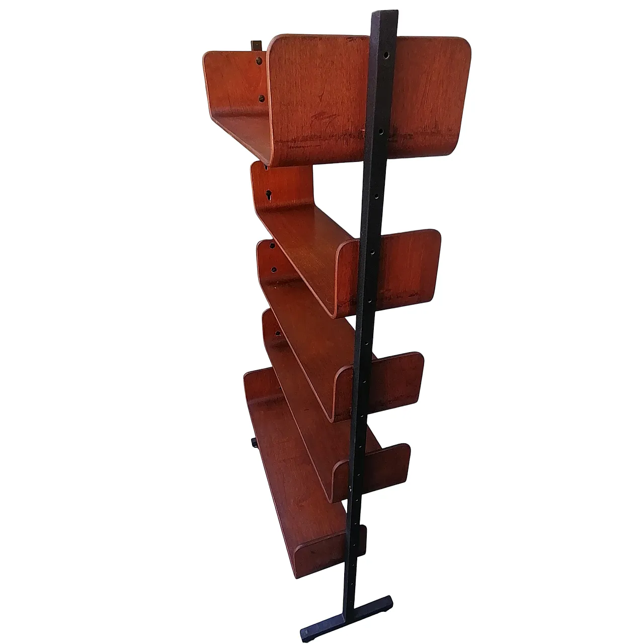 Modular selfi standing Bookshelf by Franco Campo & Carlo Graffi, 1950s 8