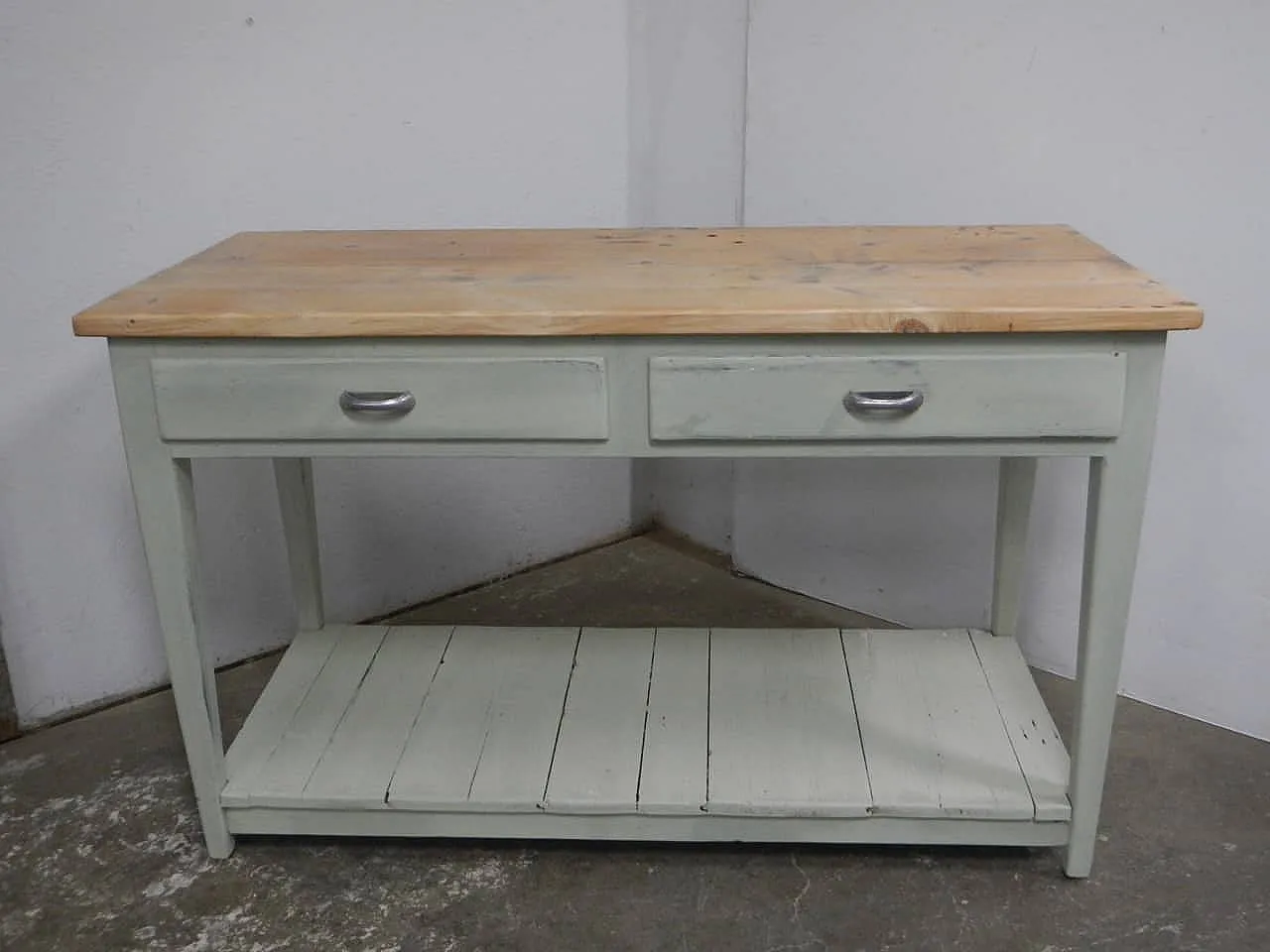 Bancone in legno di abete 1960 1