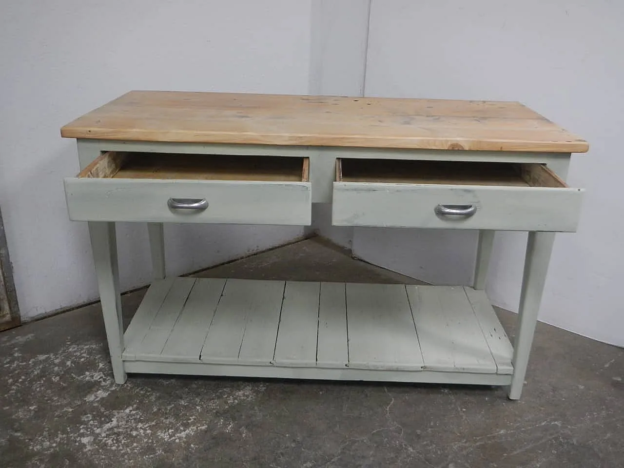 Bancone in legno di abete 1960 2