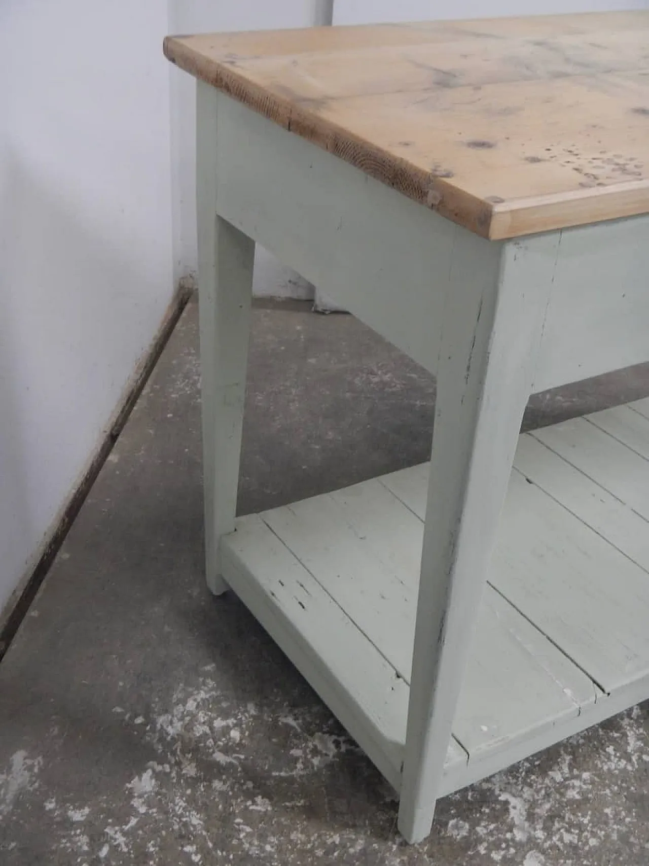 Bancone in legno di abete 1960 8