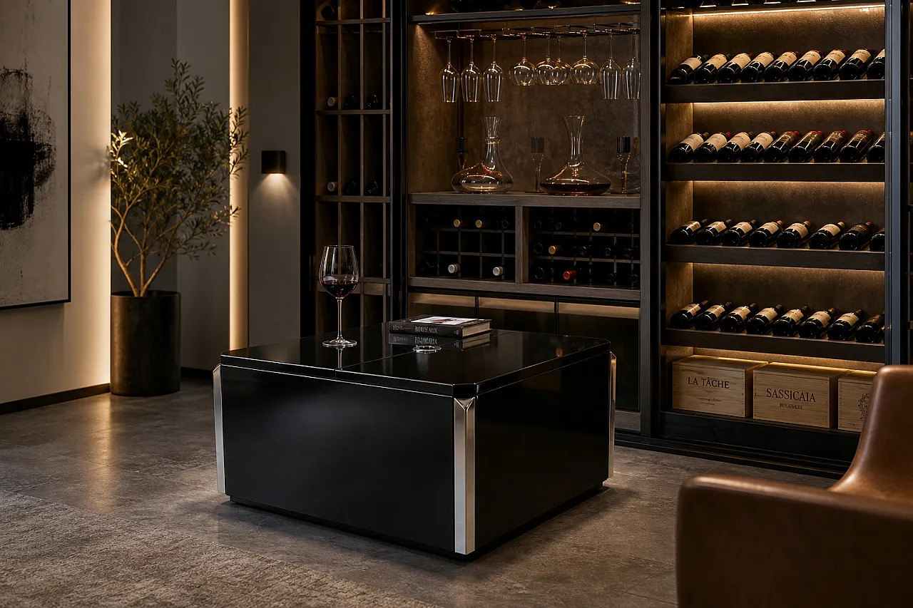 Mobile bar Alveo by Willy Rizzo for Mario Sabot, 70s 1