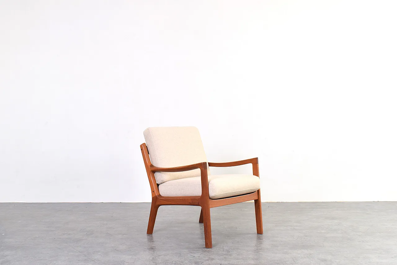 Danish Teak Senator Lounge Chair by Ole Wanscher for Cado, 60s 1