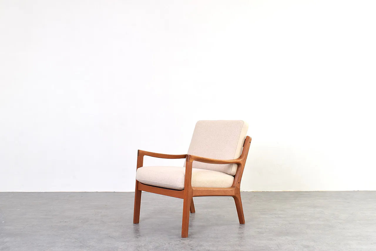 Danish Teak Senator Lounge Chair by Ole Wanscher for Cado, 60s 2