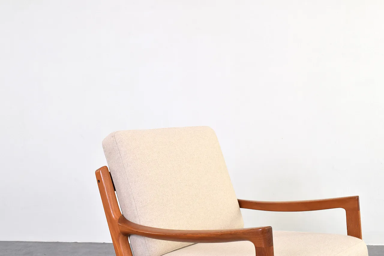 Danish Teak Senator Lounge Chair by Ole Wanscher for Cado, 60s 7