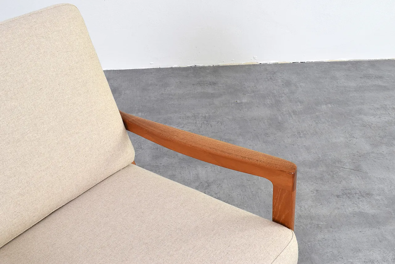 Danish Teak Senator Lounge Chair by Ole Wanscher for Cado, 60s 10