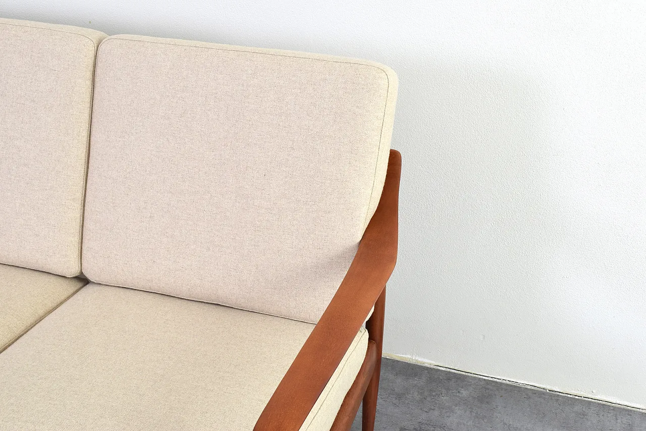 Teak Antimott sofa by Knoll, 1960s 15