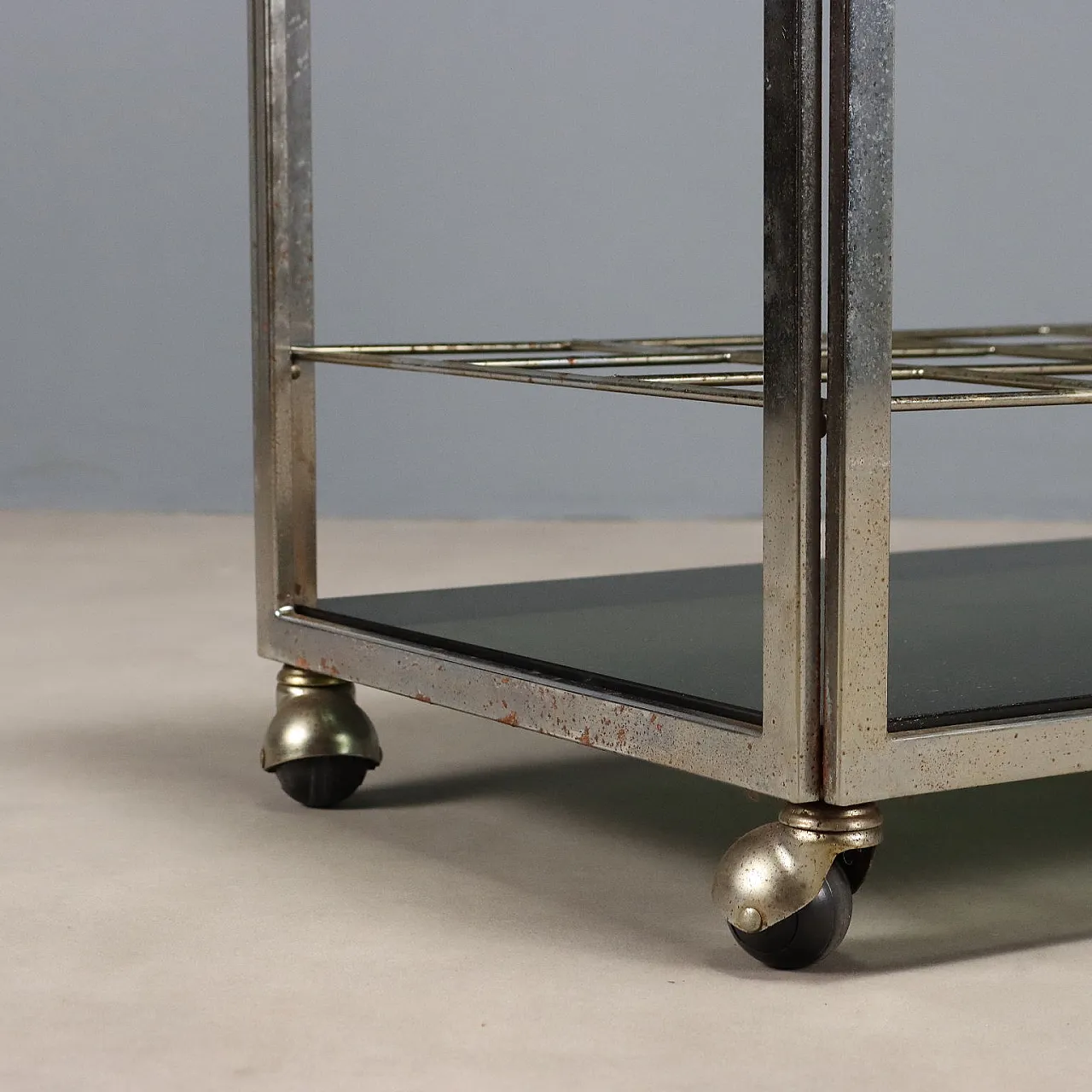 Cart with bottle holder, 20th century 6