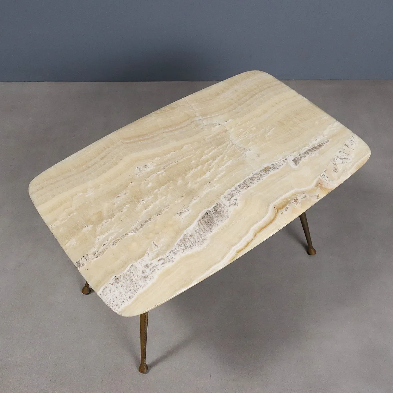 Coffee table with onyx top, 20th century 6