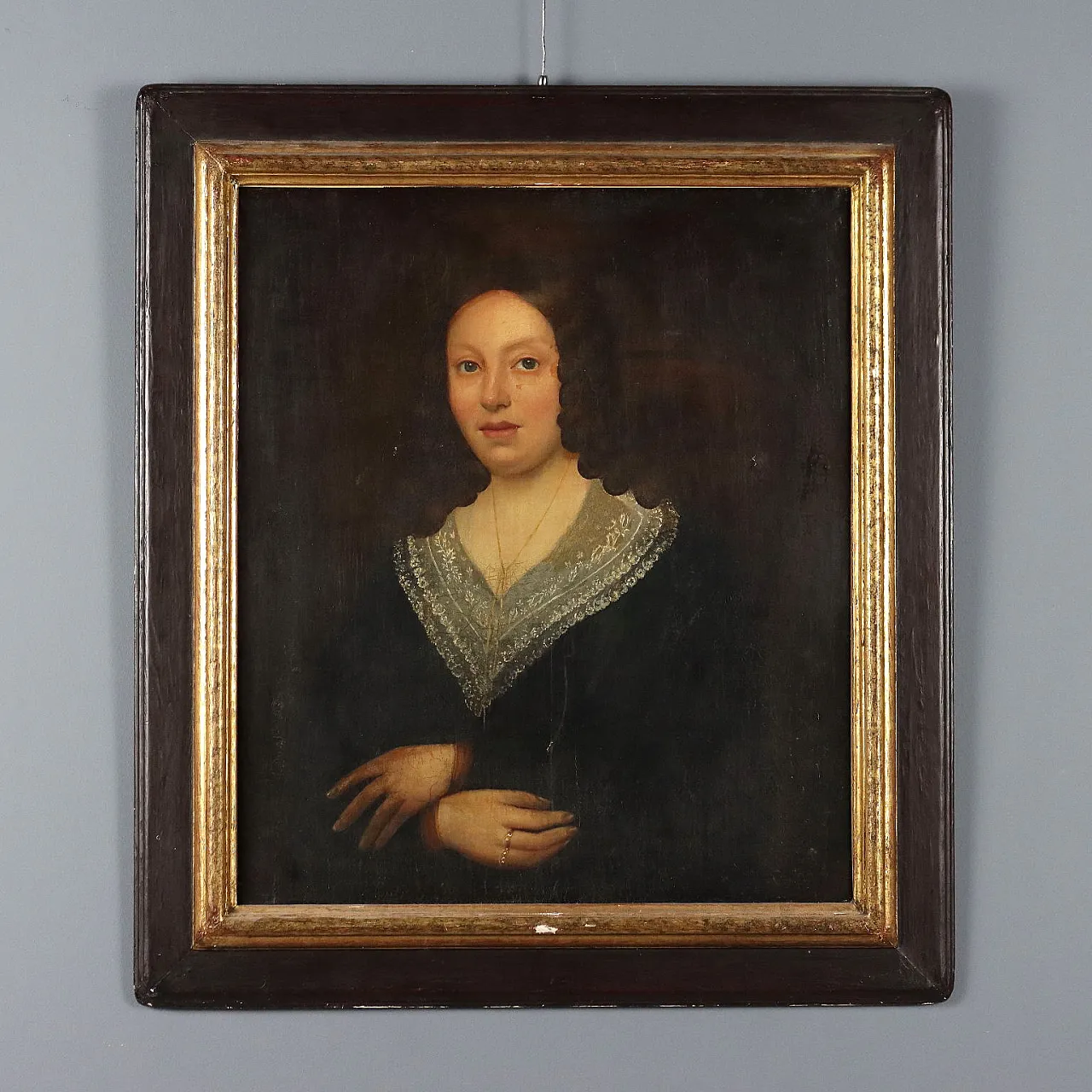 Portrait of a Young Woman, oil on canvas, 19th century 1