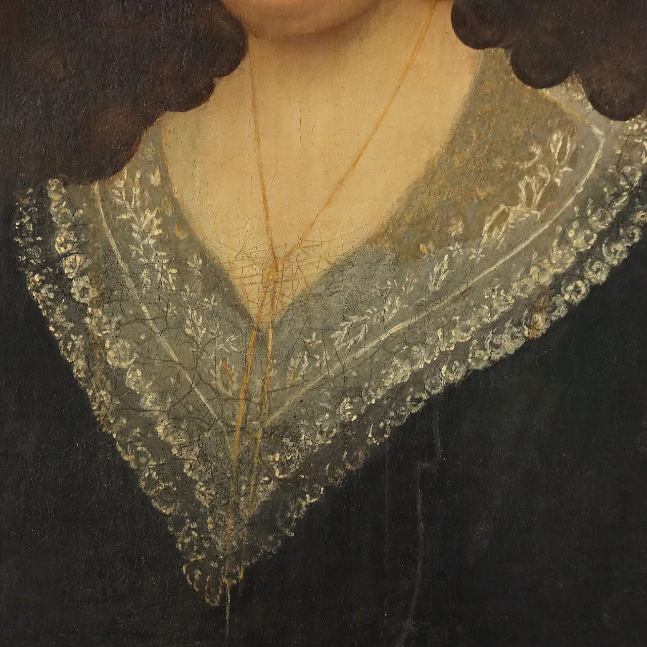 Portrait of a Young Woman, oil on canvas, 19th century 5