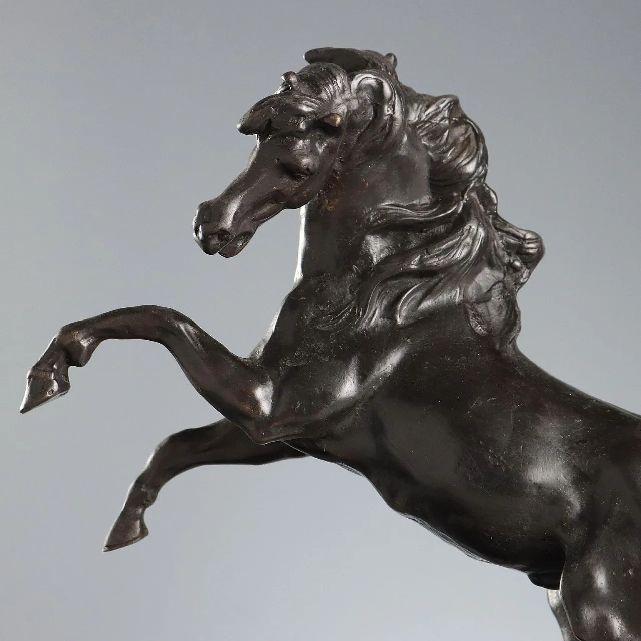 Cavallo rampante in bronzo, '900 3
