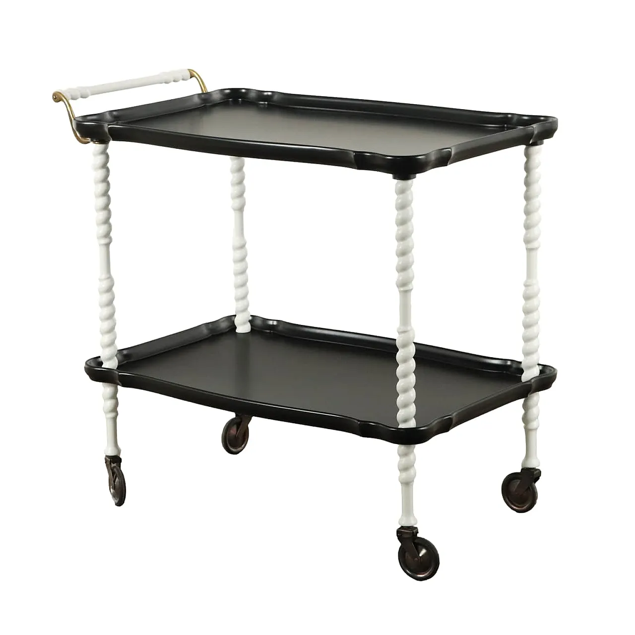 Wood and metal service trolley, 1960s 1
