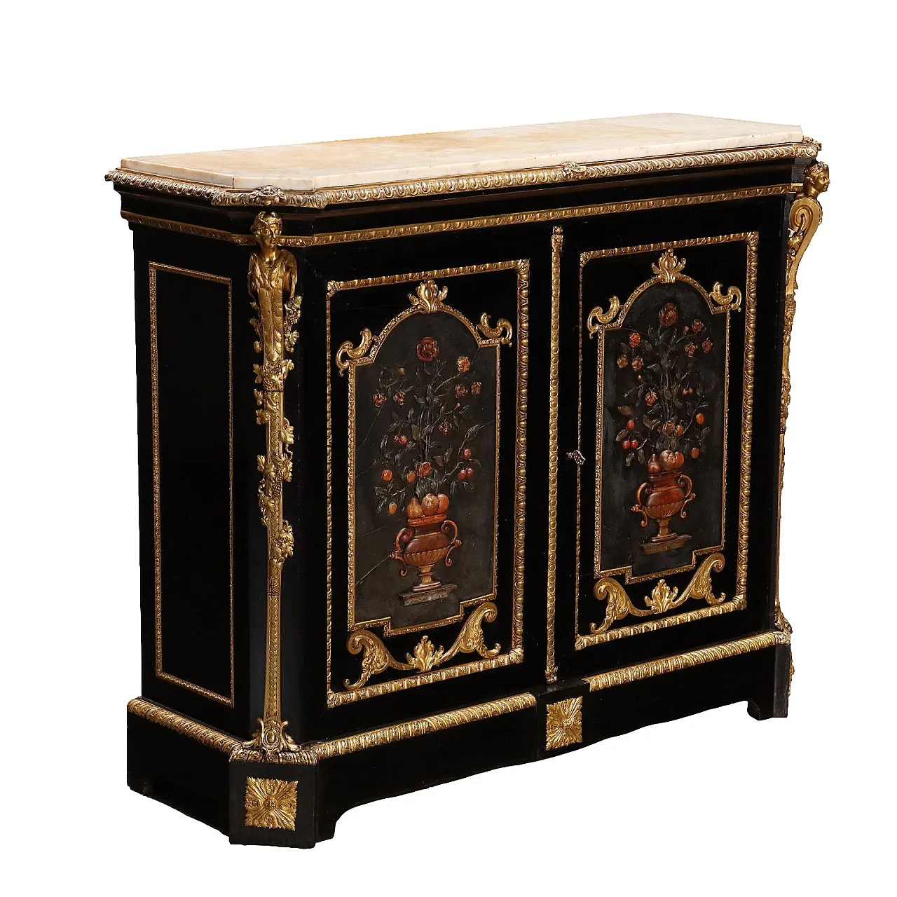 Napoleon III sideboard in ebony-panelled oak by Georges Monbro, third quarter 19th century 1