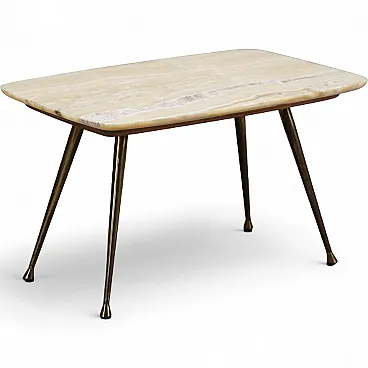 Coffee table with onyx top, 20th century