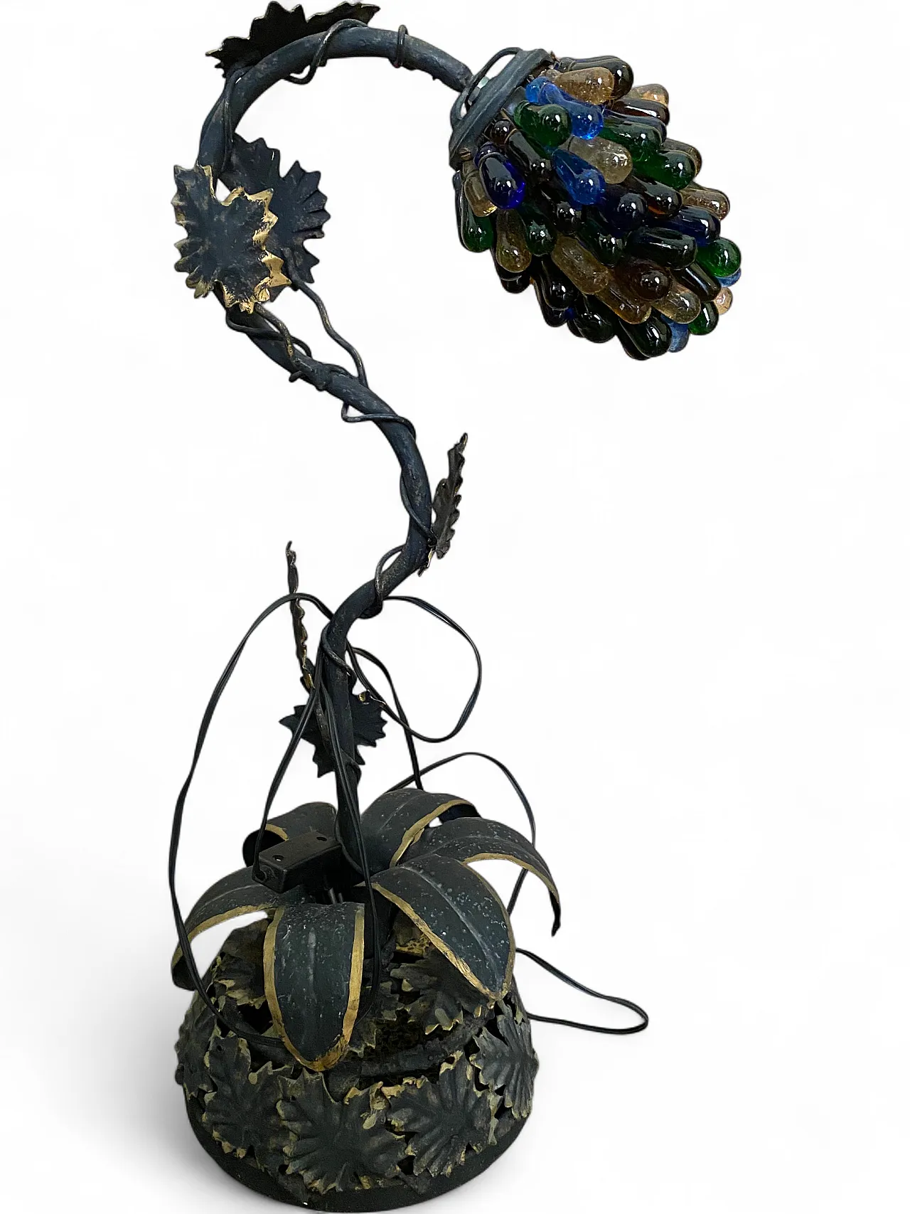 Lampada da tavolo a grappolo d'uva, anni '30 9