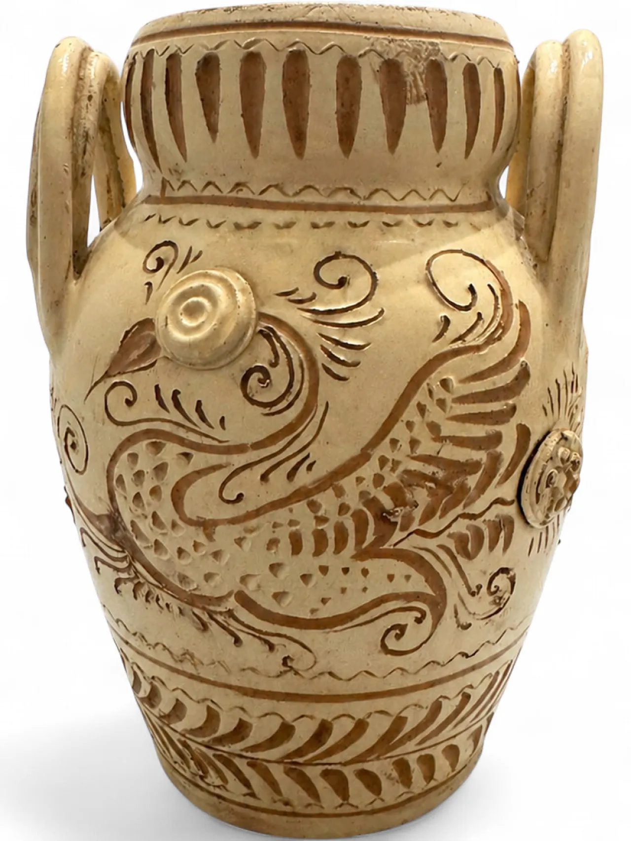 Vaso in ceramica, metà '900 10