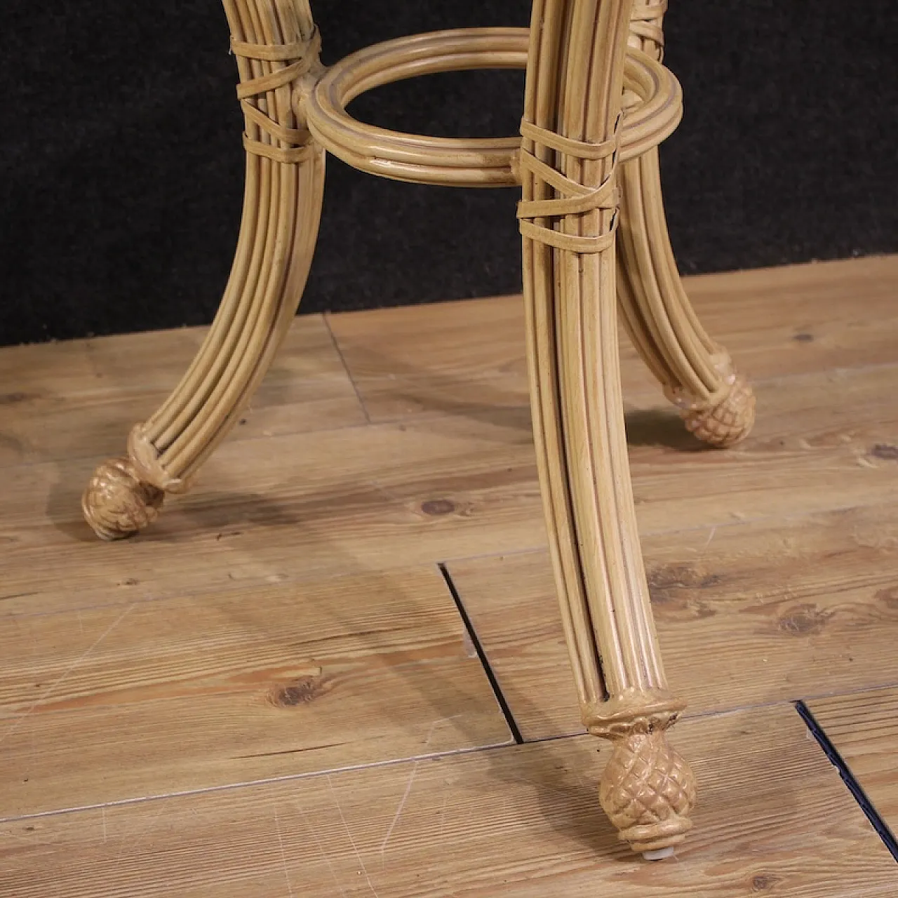 Italian iron coffee table with glass top 8