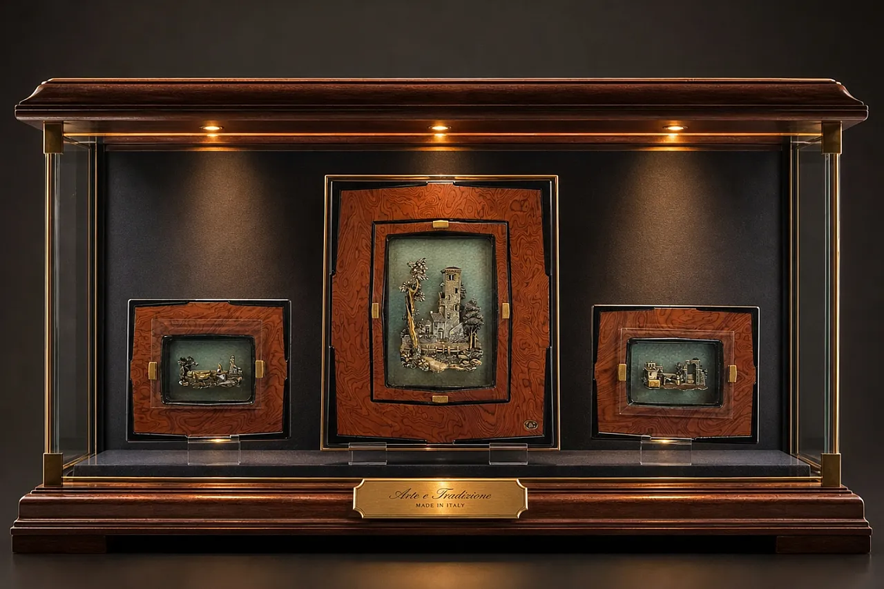Art Triptych Alessandro Zenobi, 90s 2