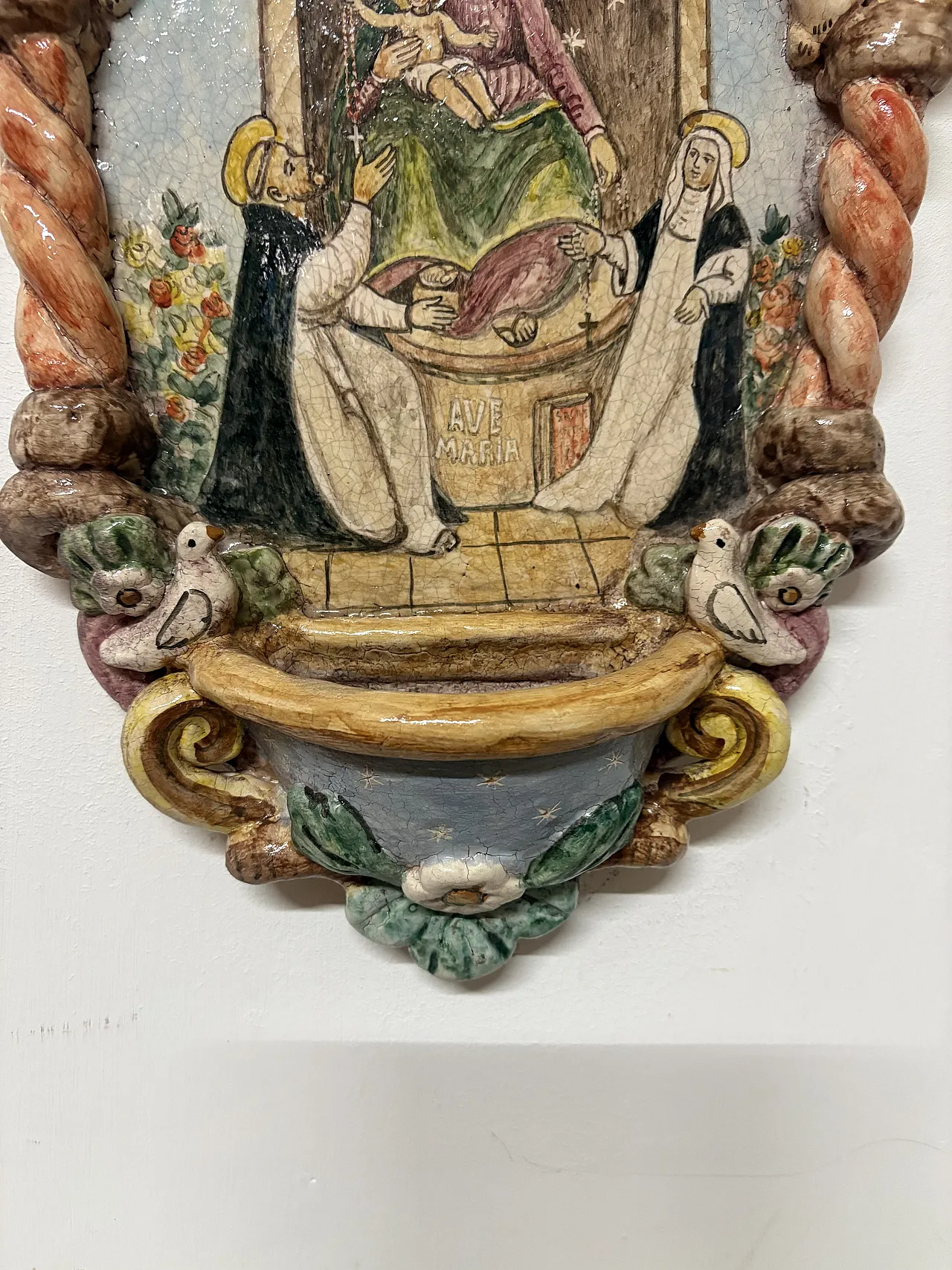 Acquasantiera madonna di Pompei 5