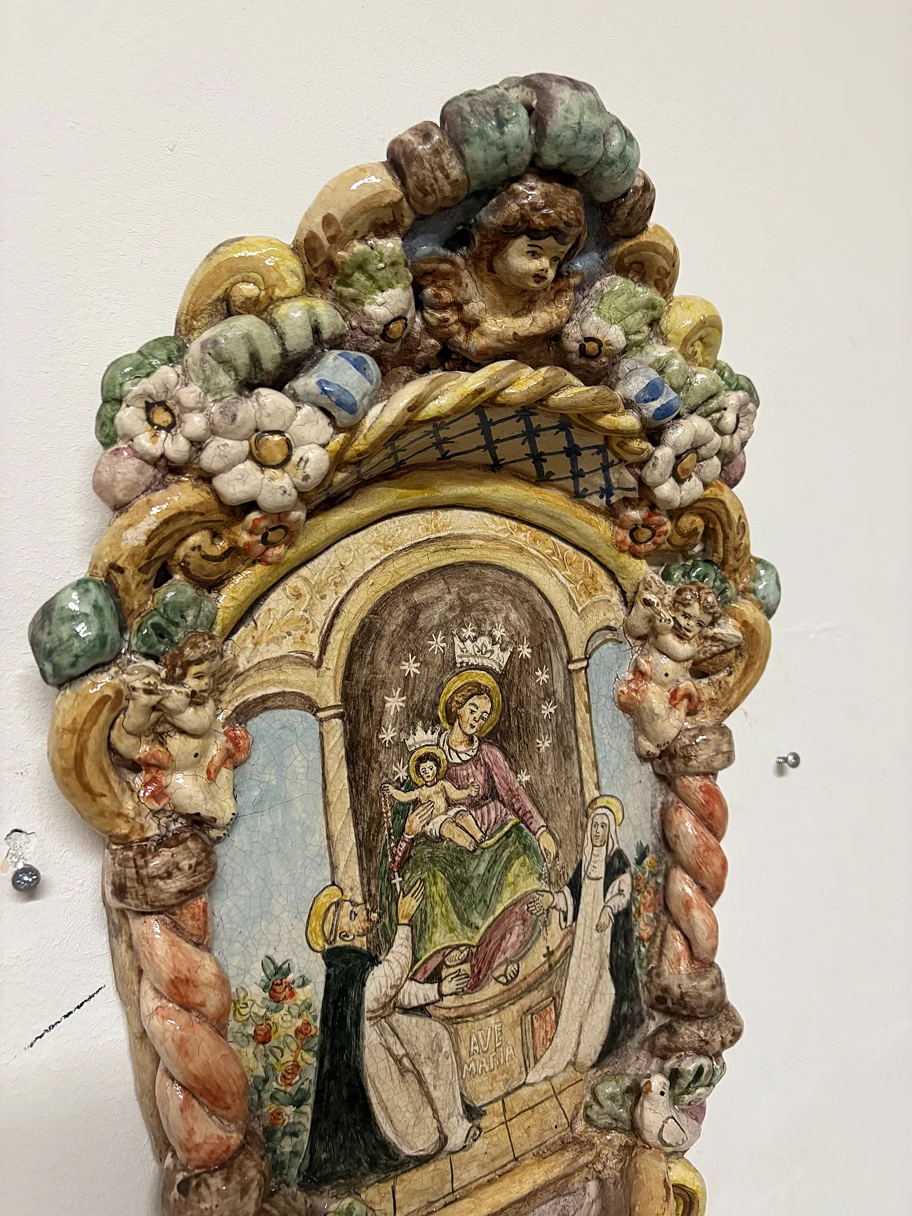 Acquasantiera madonna di Pompei 7