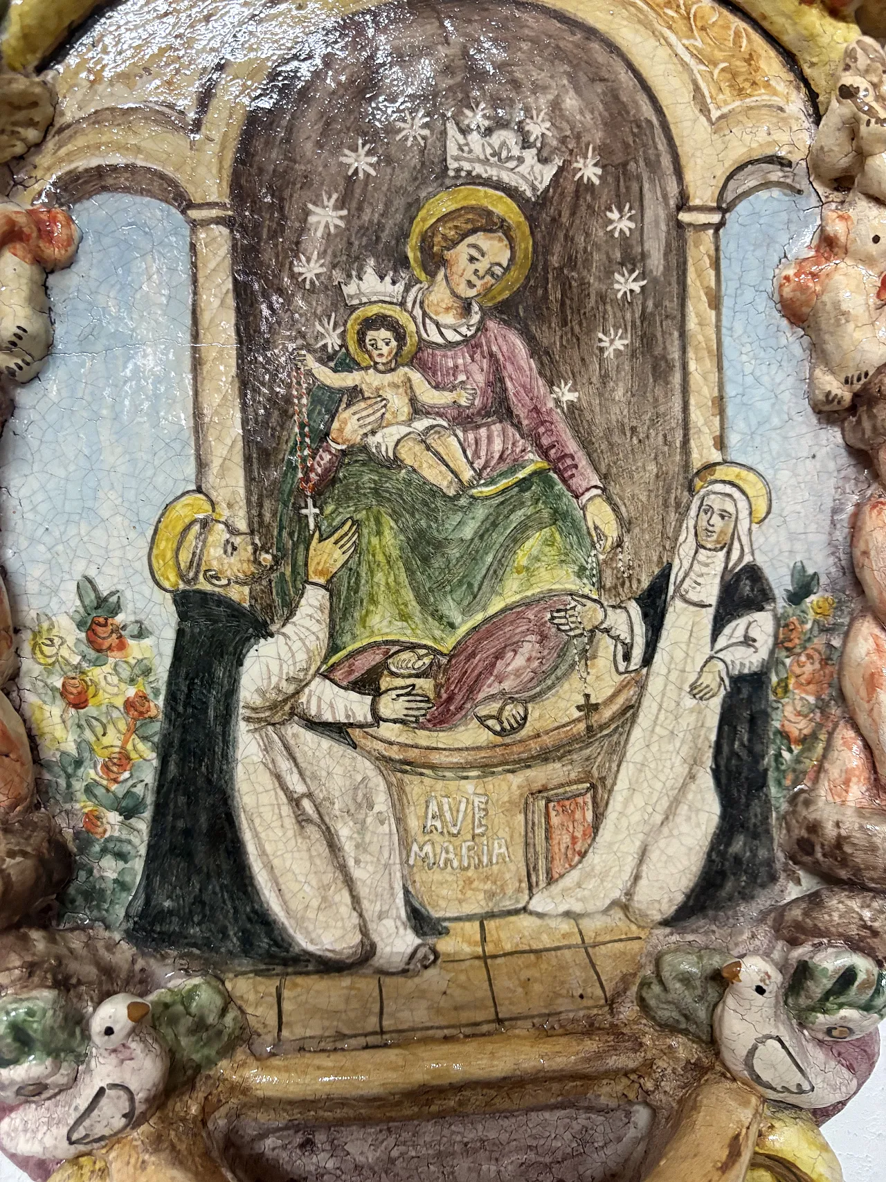 Acquasantiera madonna di Pompei 8