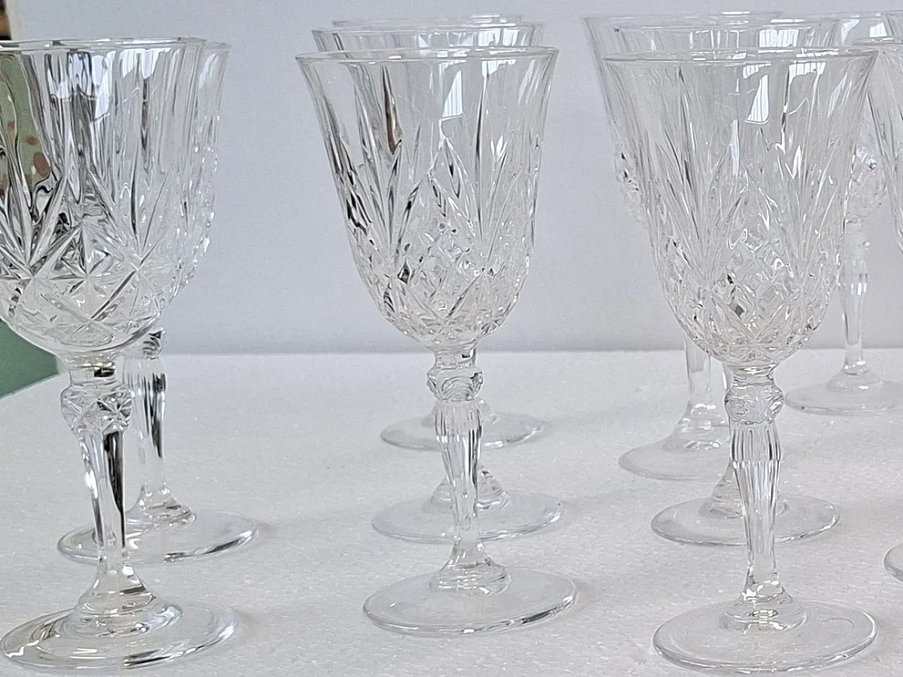 20 Hand-Cut Crystal Goblets, 1985 2