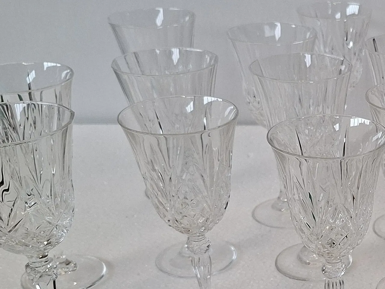 20 Hand-Cut Crystal Goblets, 1985 9