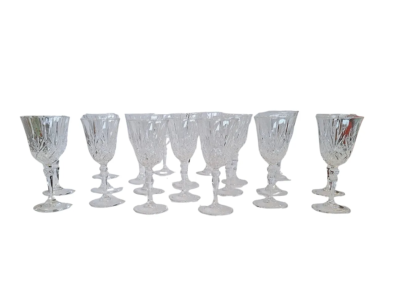 20 Hand-Cut Crystal Goblets, 1985 11