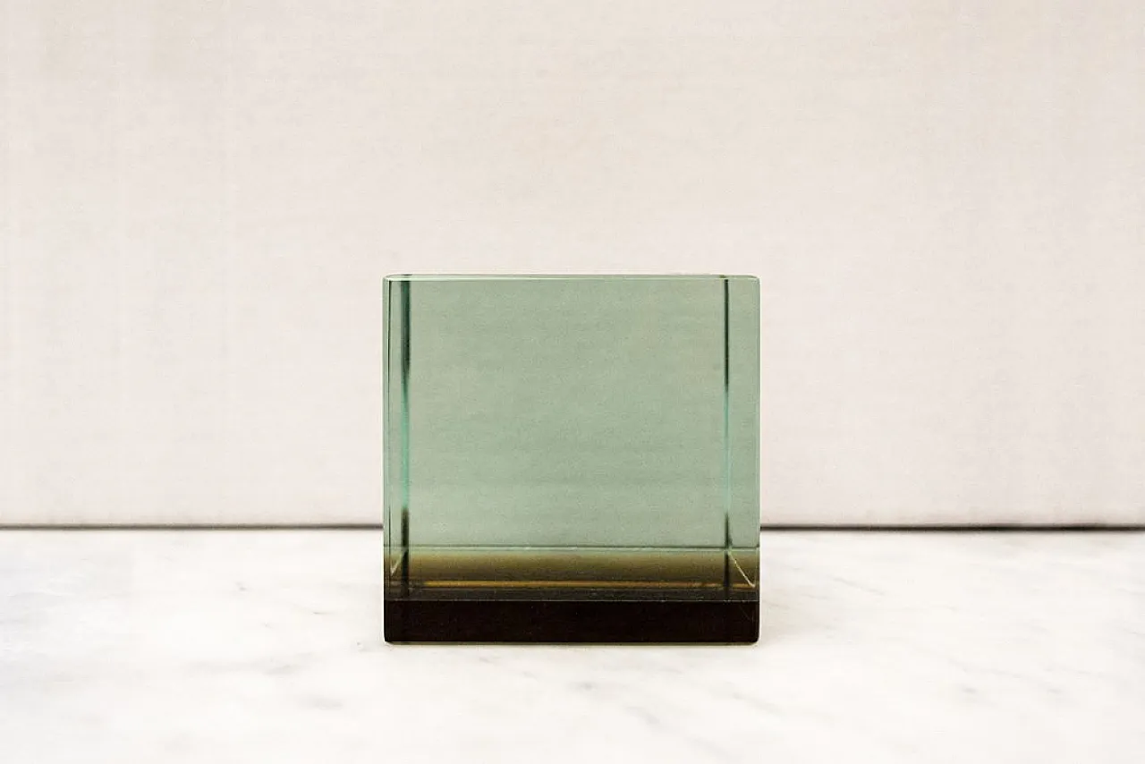 Fermacarte Solidi in vetro di Fontana Arte, anni '80 3