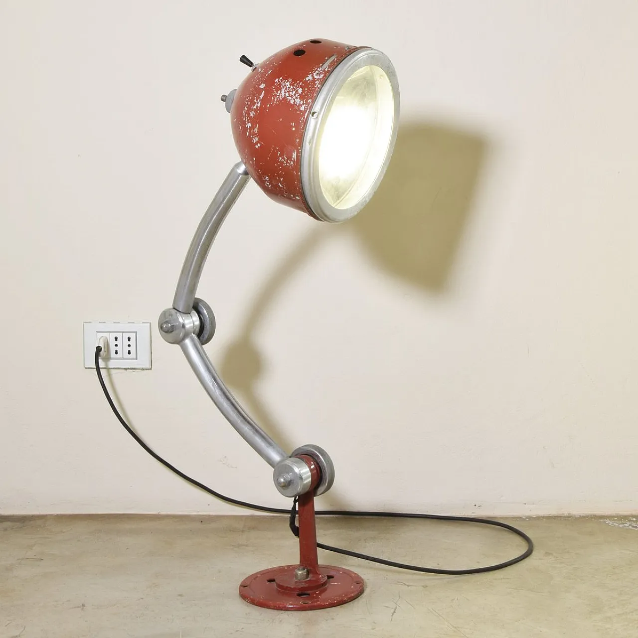 Lampada da tavolo industriale, anni '40 3