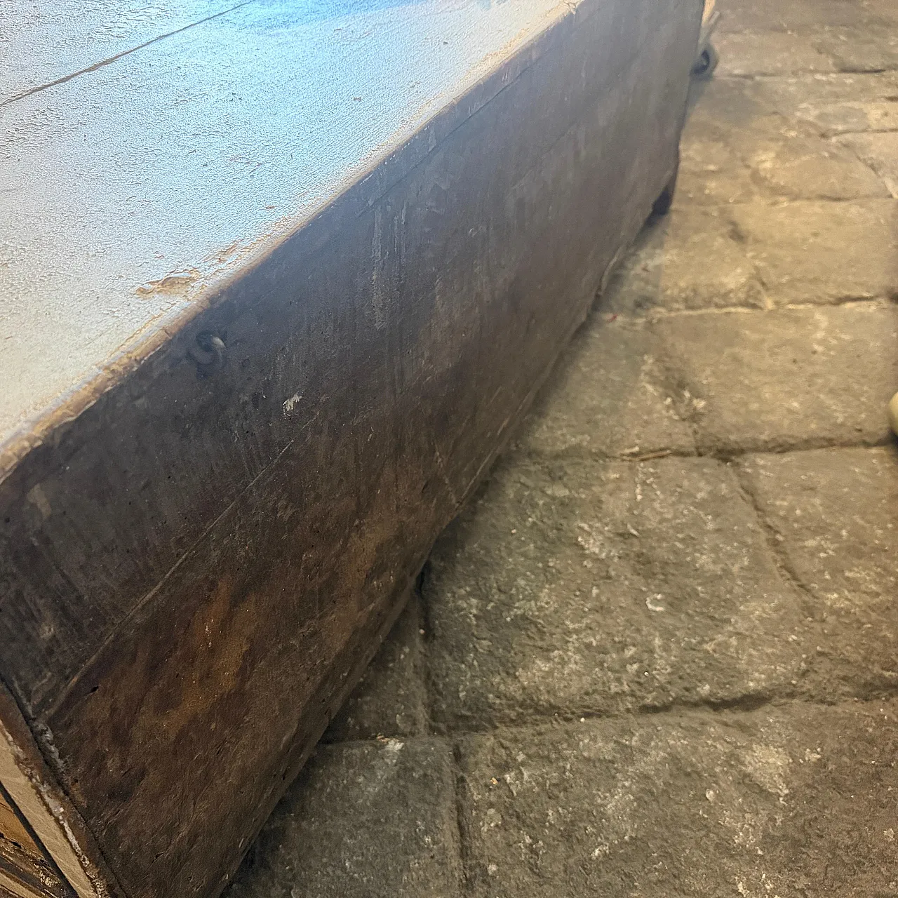 Cassapanca in legno dipinto a mano in stile neoclassico, '800 6