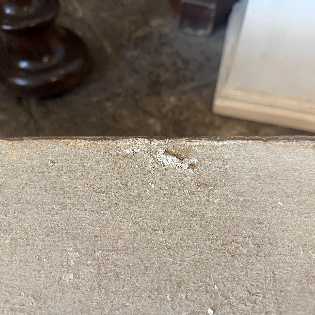 Cassapanca in legno dipinto a mano in stile neoclassico, '800 7