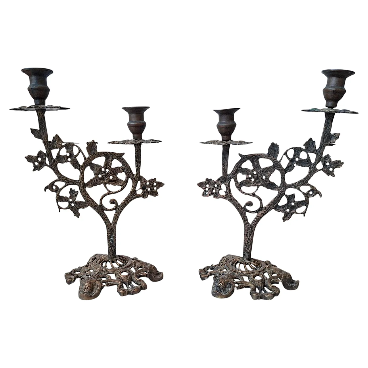 Art Noveaux style pair of candelabra, mid-20th century 1