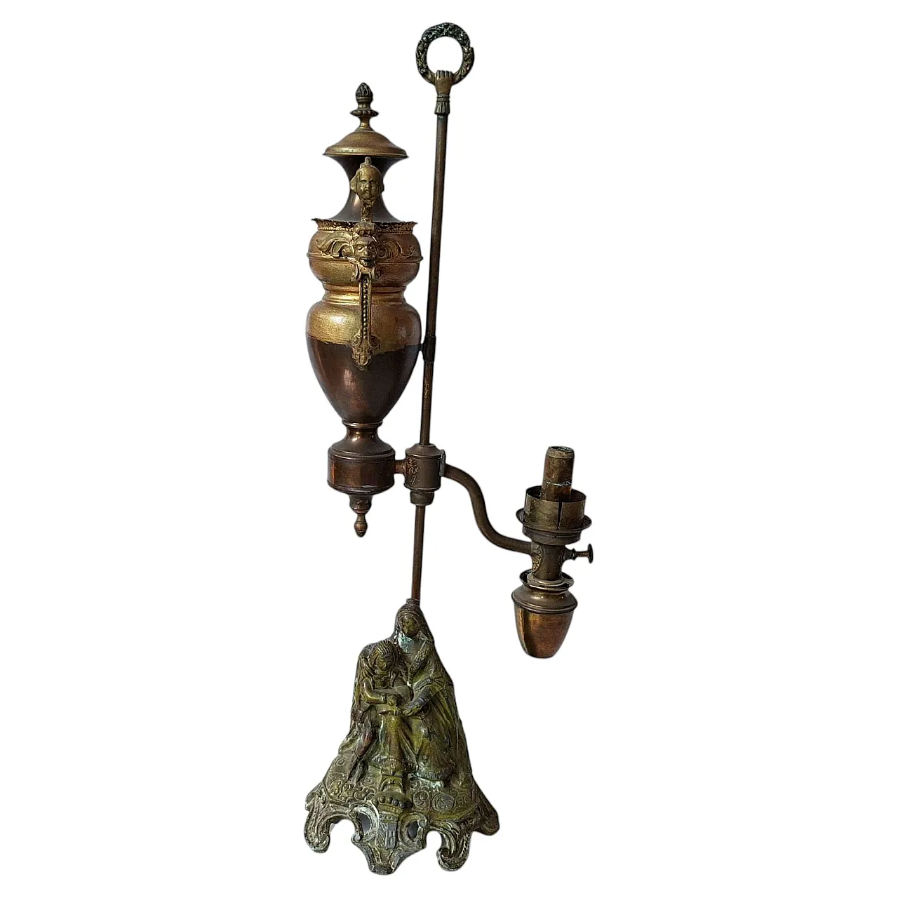 Bronze table lamp, 19th century 1
