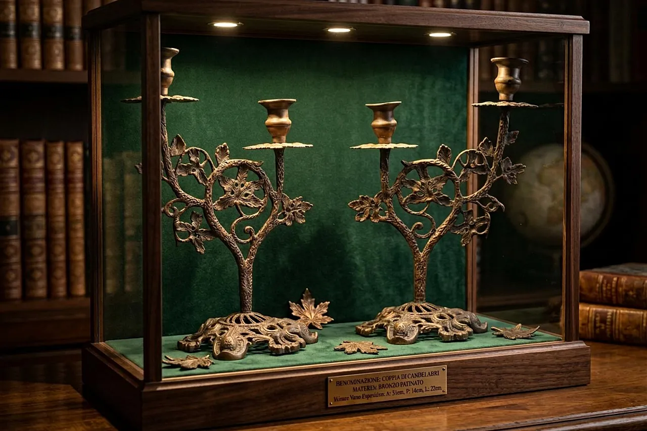 Art Noveaux style pair of candelabra, mid-20th century 2