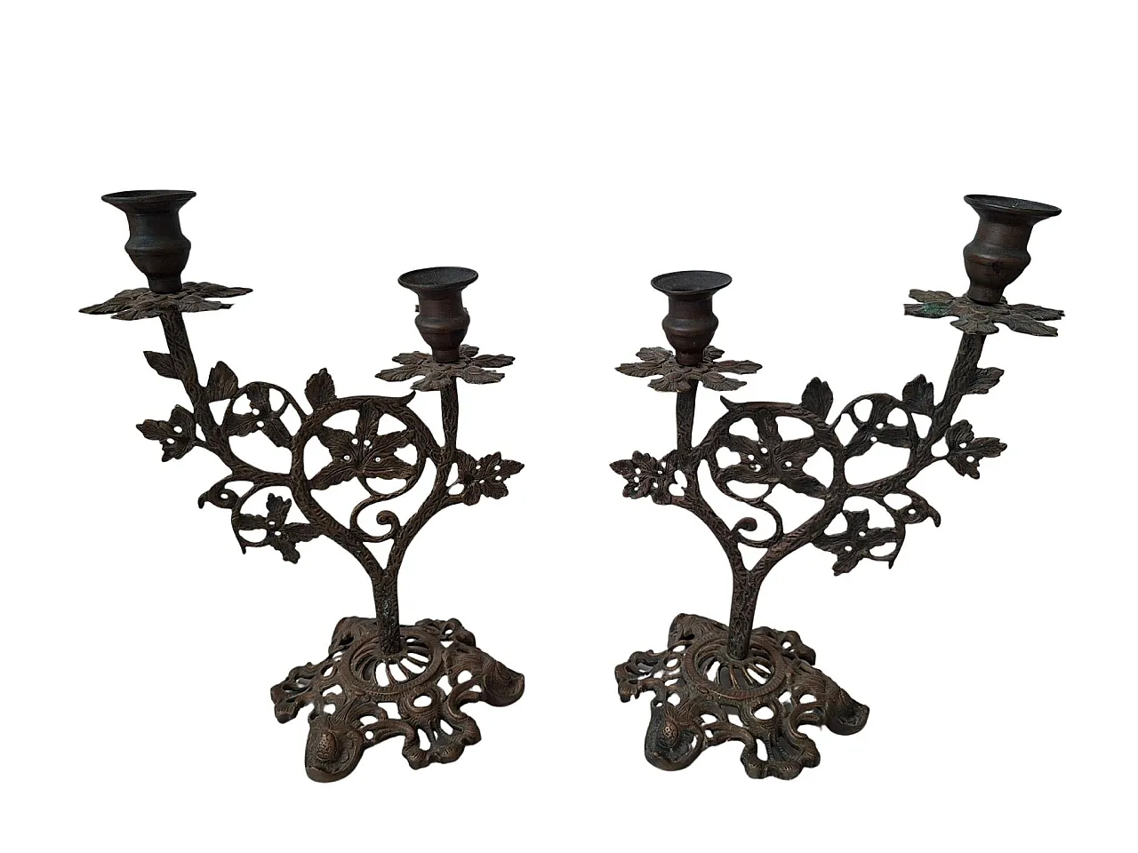 Art Noveaux style pair of candelabra, mid-20th century 7