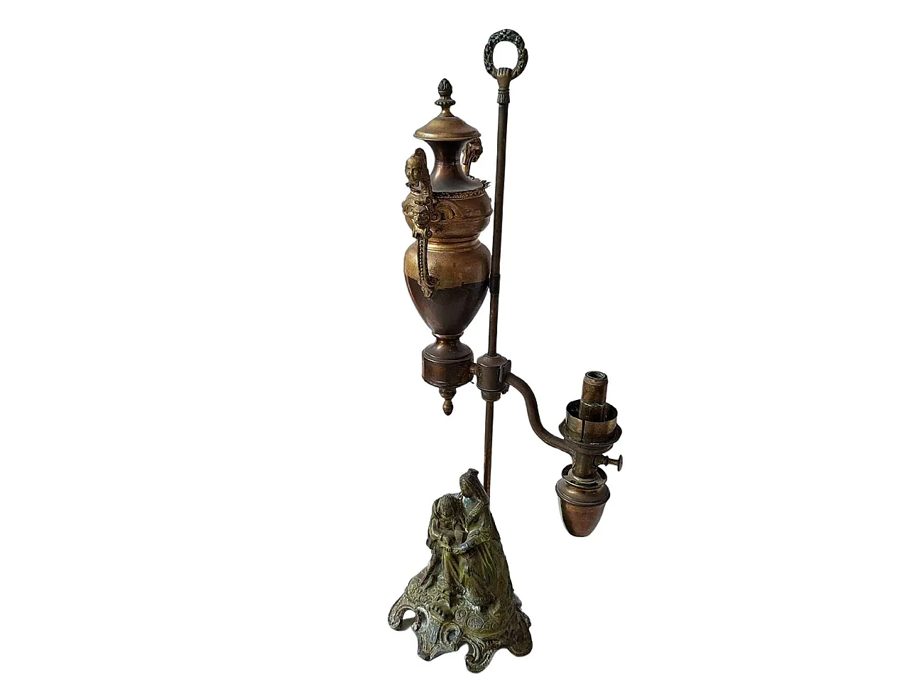 Bronze table lamp, 19th century 6