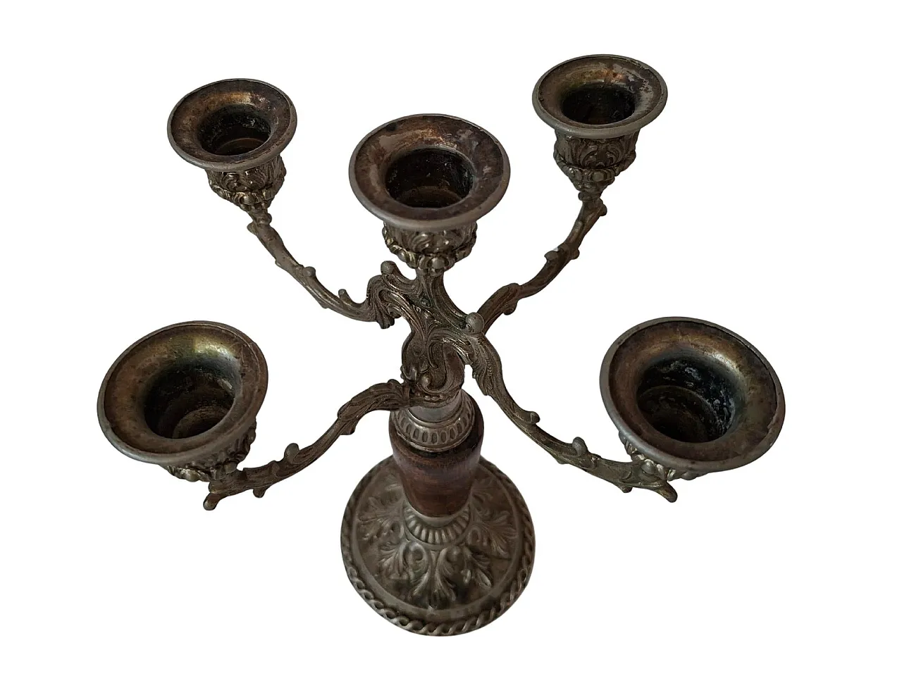 5-Flame candelabra by AGAD in baroque style, 1970s 3